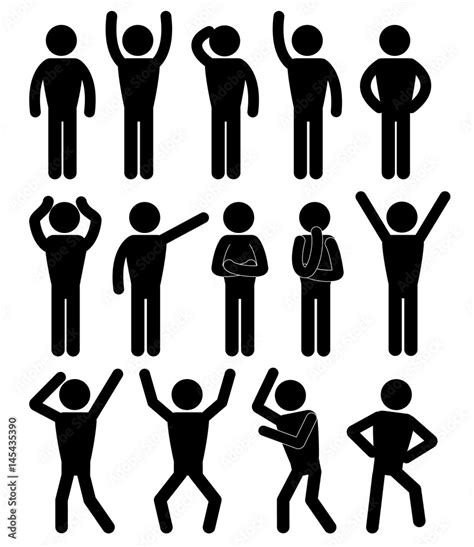 60+ Stick Figure Positions Stock Illustrations, Royalty。